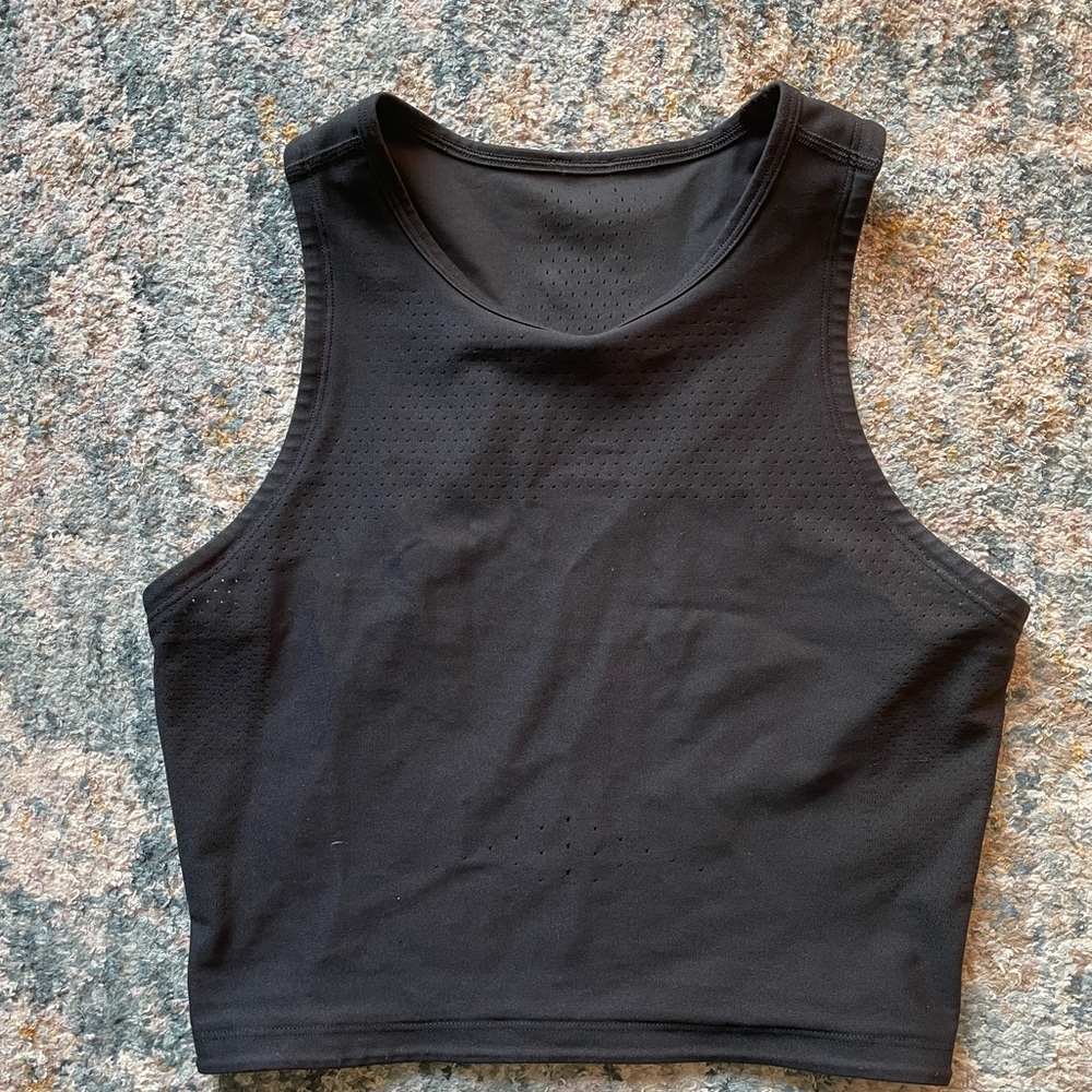 Lululemon Running Tank. Size Small. Black with reflective marks and ventilation.